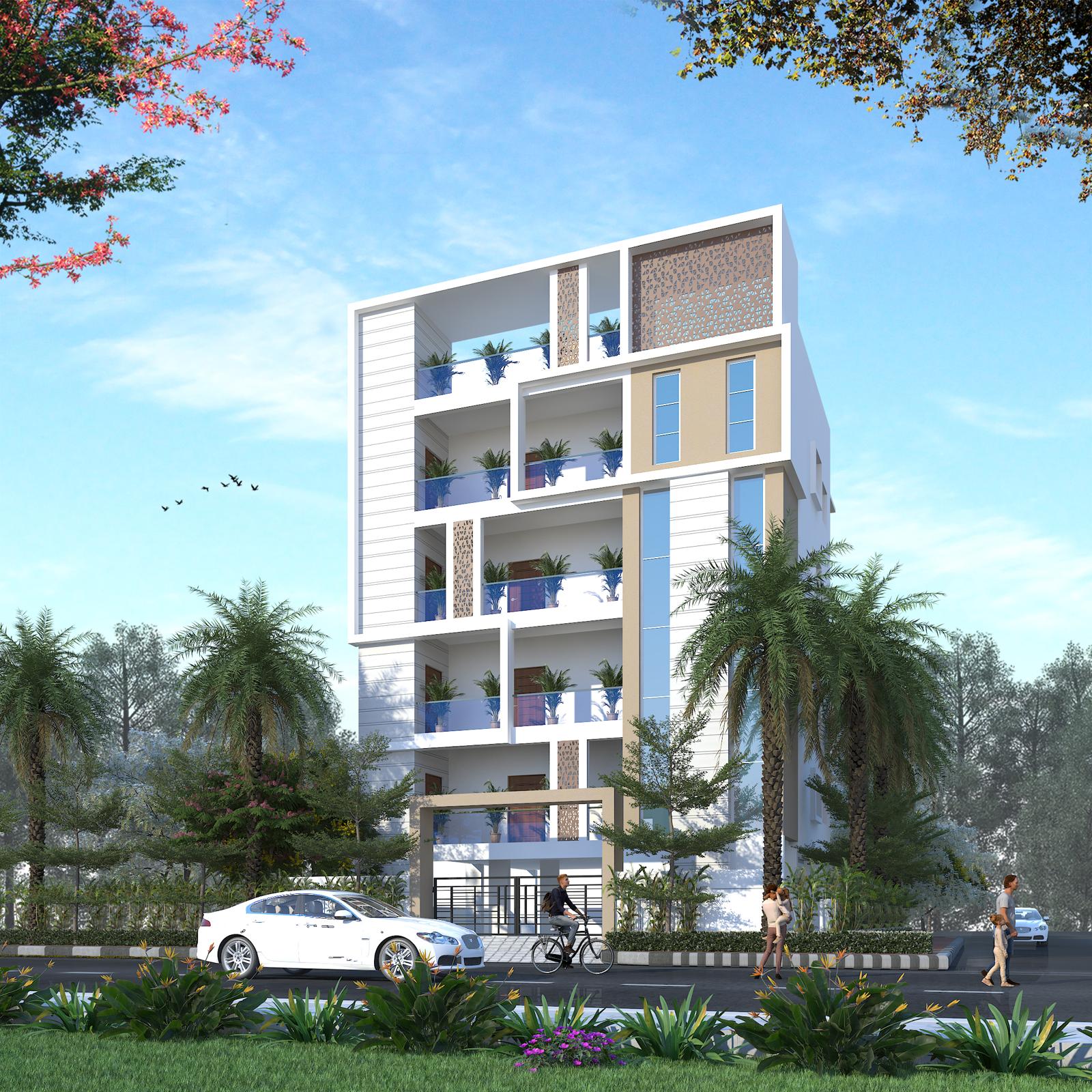Near INNER RING ROAD,Luxury 3 BHK Flat,2205 sft,one per floor, 2 car parking , prime corner location near inner Ring Road Snehapuri, Nagole, Hyderabad